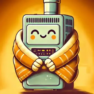 A digital rendering of a very happy furnace.