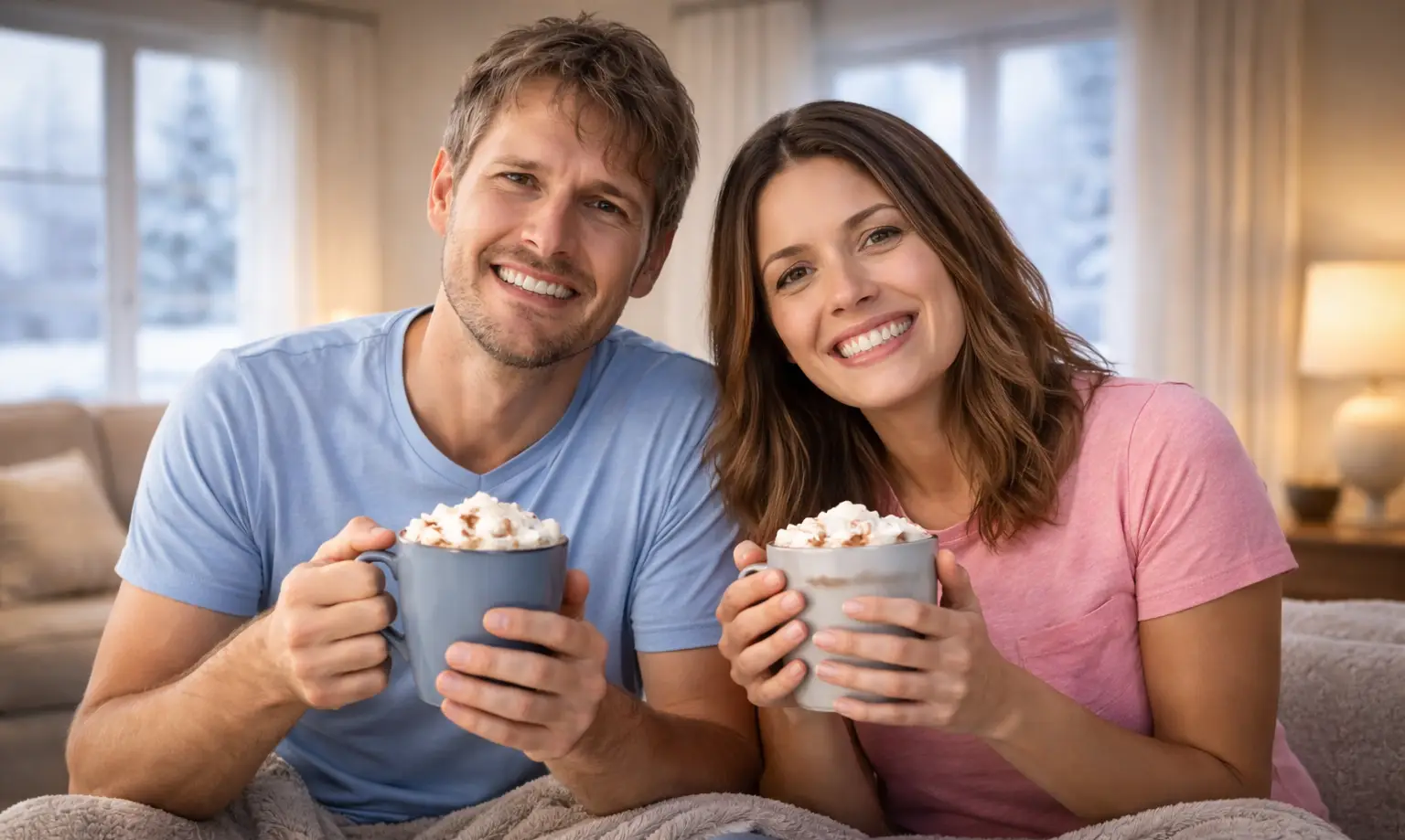 Now the couple is toasty warm because they remembered their preventive maintenance.