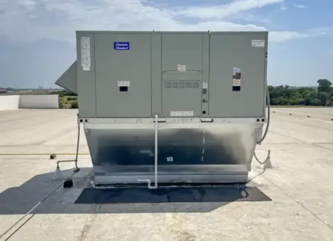 American Standard commercial unit installed on the roof